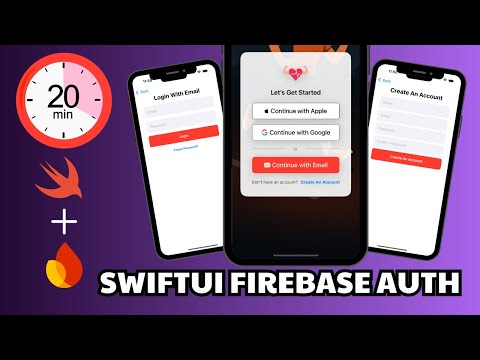 SwiftUI Firebase Auth – Email, Apple, Google Login (MVVM + Full Code)