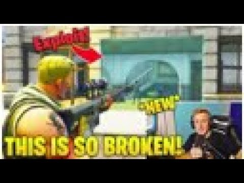 Tfue Randomly Discovers Heavy Sniper Exploit!! [See Through Walls] Fortnite Battle Royale