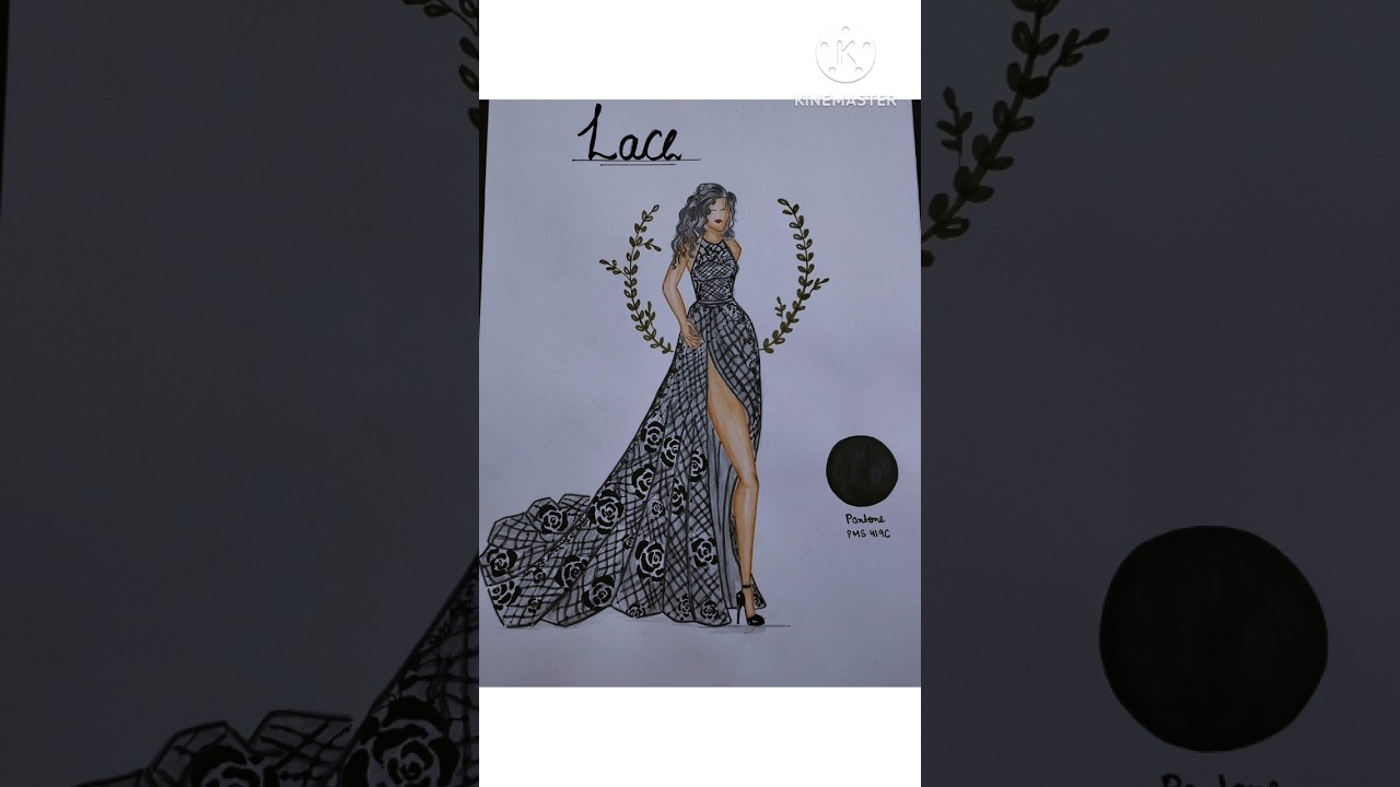 Different types of fabric rendering in illustrations 🖌️#easytechniques #detailing #fashionart #short