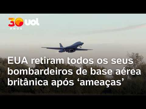 Trump afirma que retirou bombardeiros dos EUA de base aérea britânica após receber ‘ameaças’ do Irã