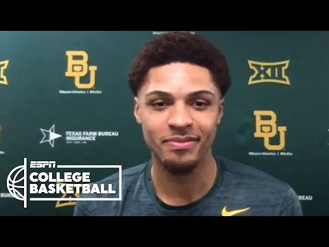 馬西奧-蒂格談貝勒的成功，對時尚的興趣--ESPN大學籃球賽。 (MaCio Teague talks Baylor’s success, interest in fashion | ESPN College Basketball)