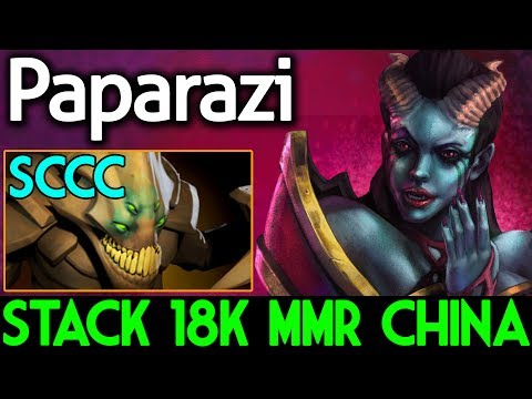 Stack 18k MMR China ► Paparazi Play Queen of Pain ft Sccc Sandking 7.06 Dota 2