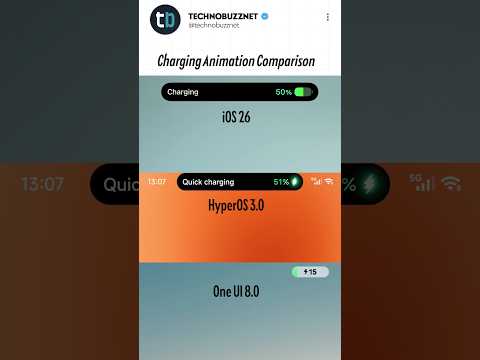 Charging Animation WAR! iOS 26 vs HyperOS 3.0 vs One UI 8.0 ⚡️