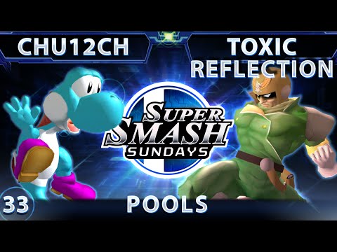 SSS 33 Chu12ch (Yoshi) Vs. Toxic Reflection (Falcon) SSBM - Pools - Smash Melee