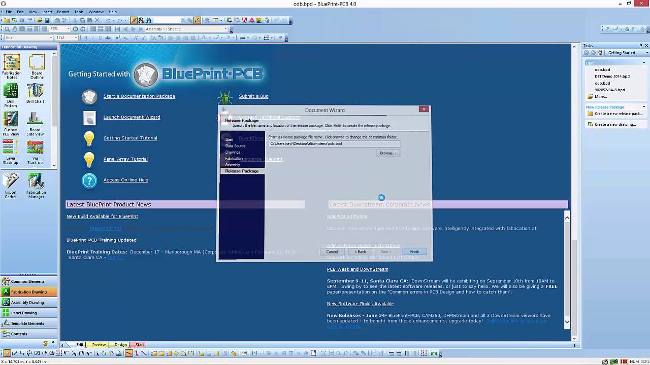 Documentation Wizard in BluePrint PCB