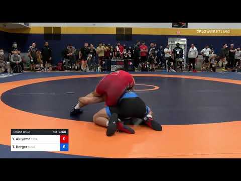 74 Kg Round Of 32 - Yo Akiyama, Texas Vs Tyler Berger, Sunkist Kids Wrestling Club