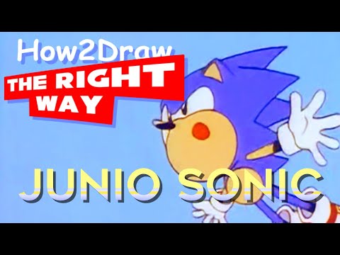 How to Draw Junio Sonic DX (How2Draw THE RIGHT WAY Ep. VII)