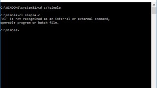 Run C Program in Command Prompt