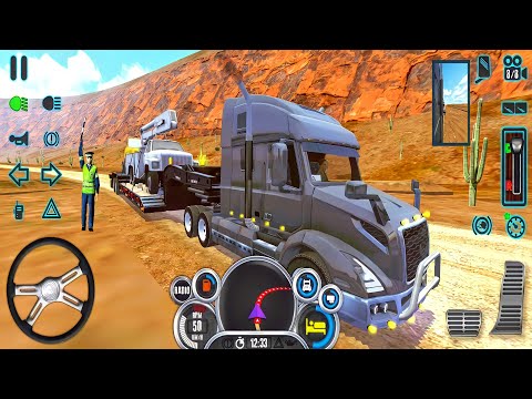 🚚Truck Simulator USA Evolution - Volvo VNL Truck Driving In Desert!!