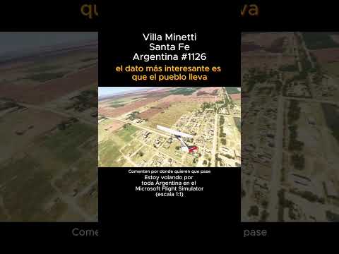 Villa Minetti, Santa Fe desde el Microsoft Flight Simulator #villaminetti #santafe #msfs #argentina