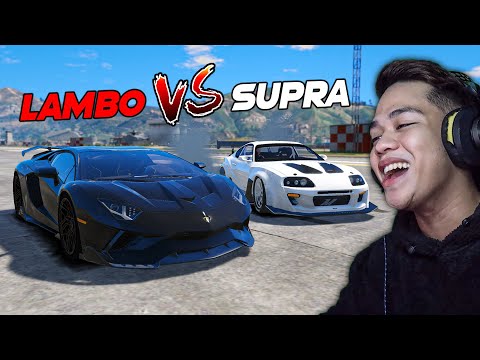 Lamborghini Vs. Turbo SUPRA!!  | (INTENSE SPEED CHASE)