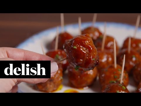 Slow-Cooker Party Meatballs | Delish