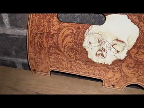 Custom Laser-Engraved Cherrywood Pickguard for Fender Telecaster – Unique Artwork image 10