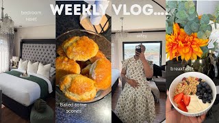 HOUSEWIFE DIARIES: BAKING SCONES || SHOPPING ||BEDROOM RESET || GYM &MORE #vlog 