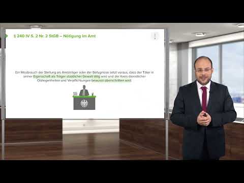 Strafrecht I Besonders schwere Fälle der Nötigung (§ 240 IV StGB), Konkurrenzen I RA S. Koslowski