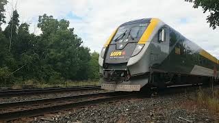 VIA RAIL 67 westbound at Prescott, Ontario. August 27, 2025.