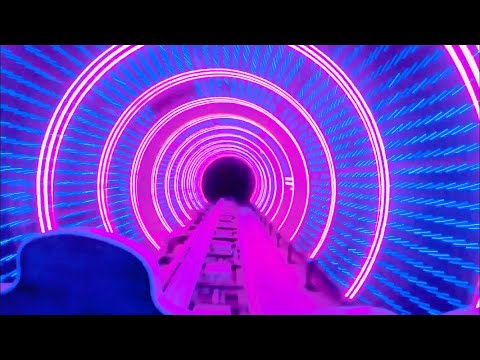 Super Fast and Dark Roller Coaster Mad Pursuit Motiongate Dubai POV