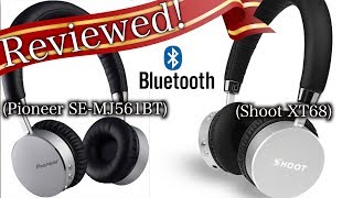 Video thumbnail for Bluetooth Headphone Review - Pioneer SE-MJ561BT & Shoot XT68 by RealReviews Media