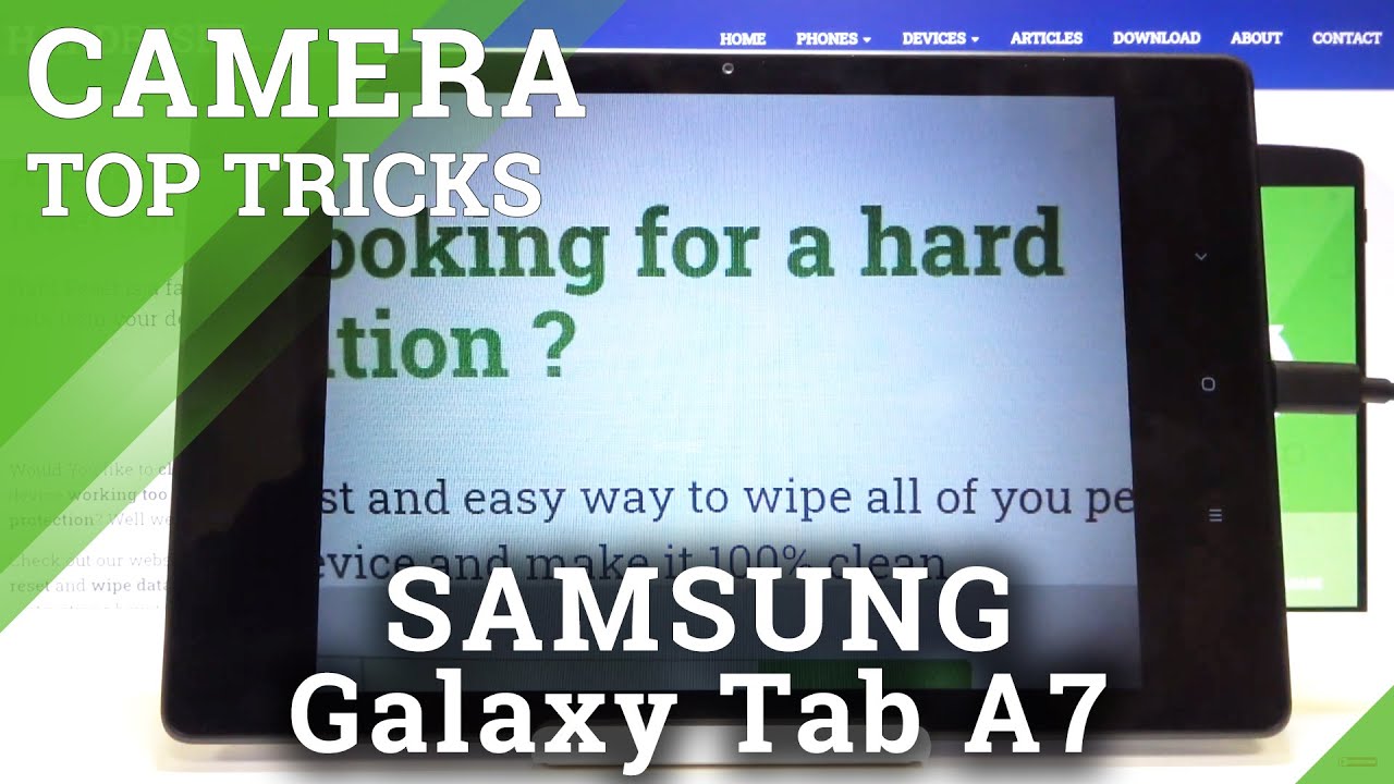 Best Camera Options in SAMSUNG Galaxy Tab A7 – Camera Top Tricks