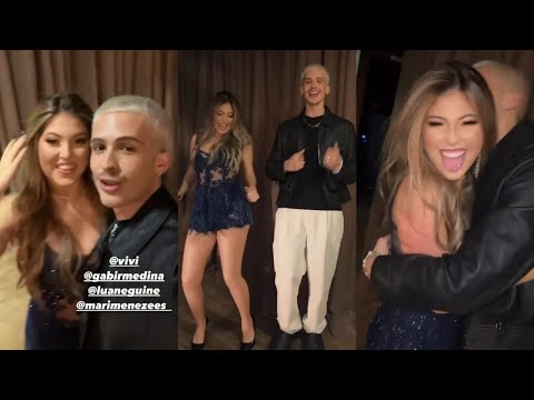 João Guilherme tenta gravar dancinha do tiktok com a Mari do PREXECÃ0 na festa da Flay