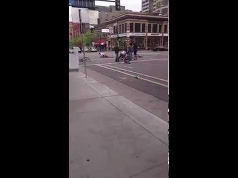 Footage from squirt gun incident on pedal pub