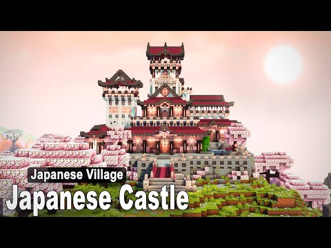 Stevler - Minecraft: How to build a Japanese Cherry Blossom Castle | Tutorial Part 3