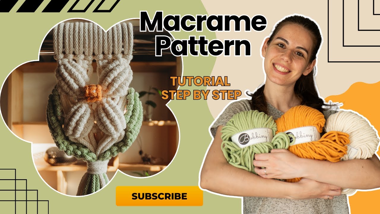 DIY Macrame Pattern | Flower Tutorial 4K | Macrame Flower | Step by step