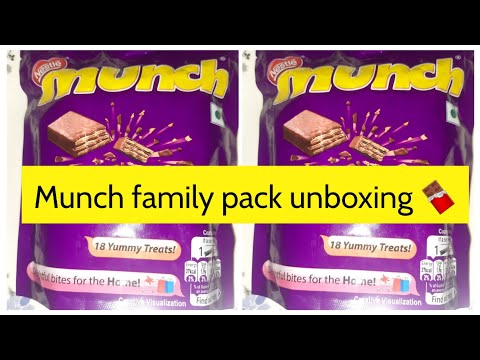 Munch Family Pack Unboxing | Munch Chocolate | Unboxing Video| @rabiyarecipevlogs2350 #unboxing