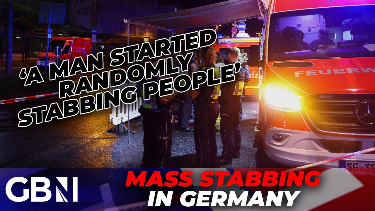 Several DEAD after mass stabbing in Germany - manhunt underway as armed suspect on the loose