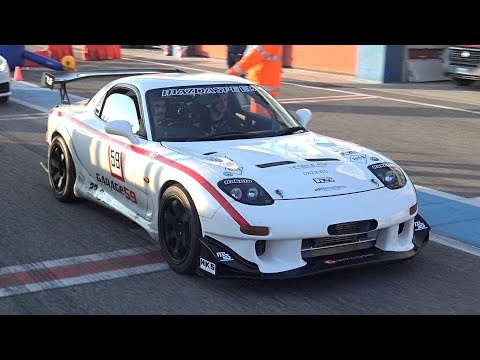 Re-Amemiya Mazda RX7 FD3S with HKS Twin Turbo Kit OnBoard Testing @ Track! - Rotary Engine Sounds!