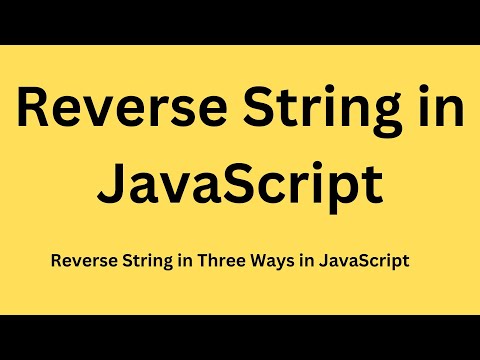 Reverse String Using For Loop Function Spread Operator In Javascript In Hindi