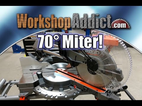 Ridgid 12" Dual Bevel Sliding Miter Saw Review  - 70 Degree Miter Capacity