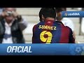 Primer hat-trick de Luis Suárez con el FC Barcelona