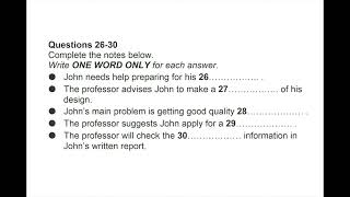 Global Design Competition | IELTS LISTENING TEST | SECTION-3
