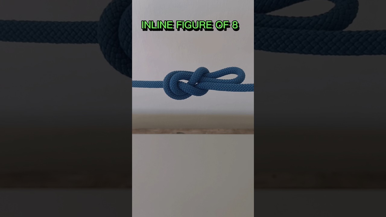 Inline Figure of 8 creates a knot in the middle of the line.The strong load bearing loop knot. #knot