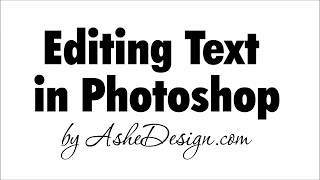 Editing Text in Photoshop