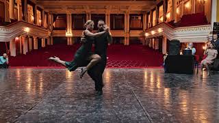 Video thumbnail for Tango Performance by Brother and Sister - Besik & Liza Khuskivadze. Tango Music - Osvaldo Pugliese