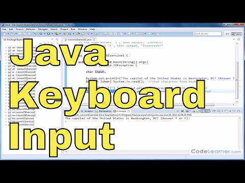 Learn Java Programming Exercise 01x Keyboard Input