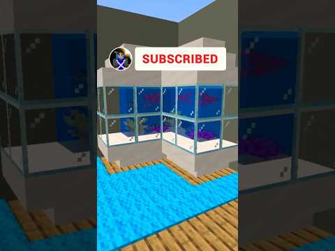 Mind-blowing Minecraft aquarium in seconds! 🐠 #shorts
