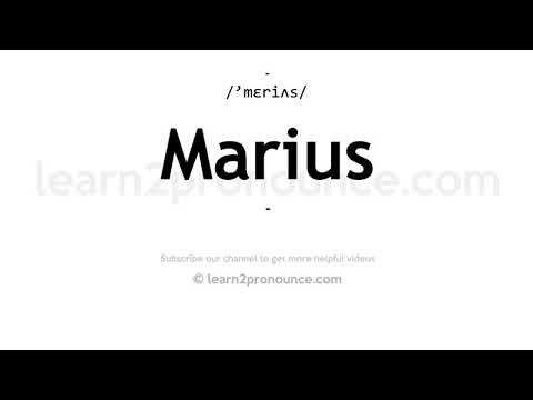 How to pronounce Marius | English pronunciation
