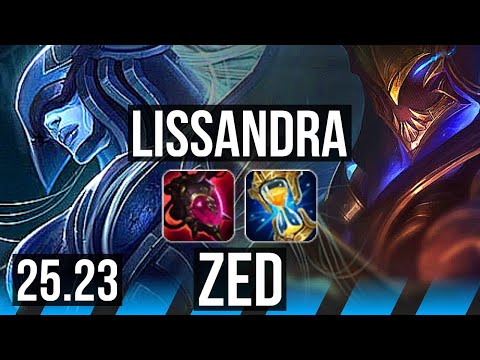 LISSANDRA vs ZED (MID) | EUW Master | 25.23