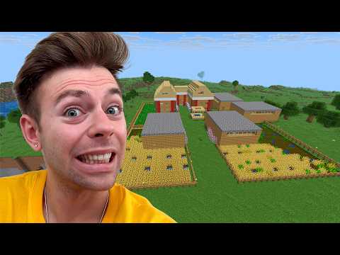 Bygger en kæmpe bondegård i min Minecraft By