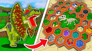 I Trapped EVERY DINOSAUR in Minecraft Hardcore