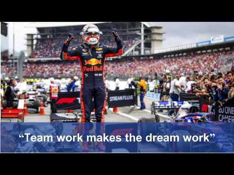 "Team work makes the dream work"