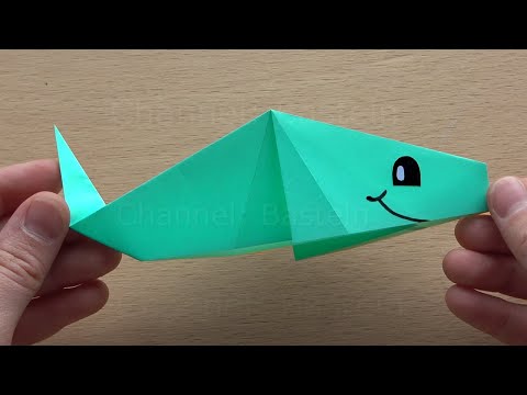 Origami Fisch basteln mit Papier - Fische basteln als Geschenk oder Deko