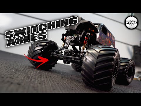Micro RC Monster Truck gets SCX24 Axles!!