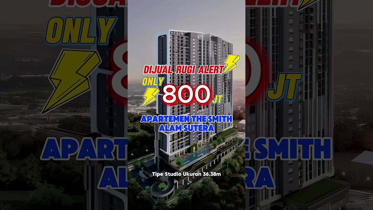 Dijual Cepat Apartemen The Smith, Alam Sutera Siap Huni!!