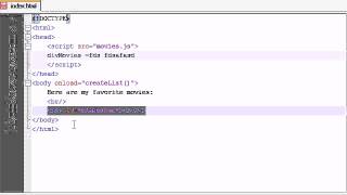 AJAX Tutorial - 13 - Setting up the Web Page