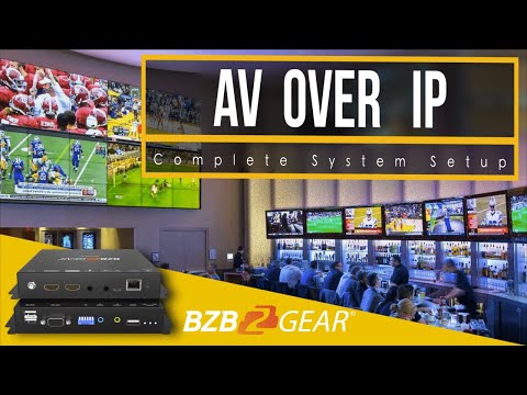 BZBGear 4K UHD HDMI 2.0 over IP Multicast Transceiver with Video Wall & PoE Support