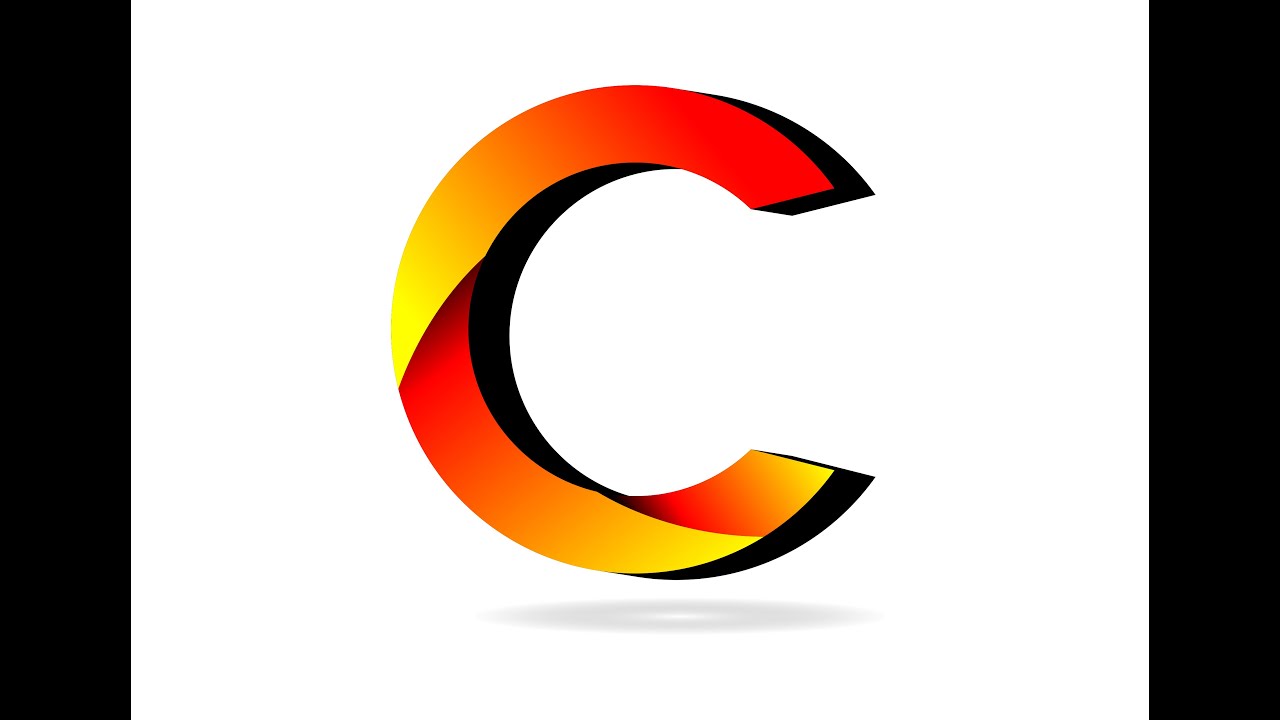 Awesome! This Letter C Looks This Cool Using Only CorelDRAW #coreldraw #logo #design #designer